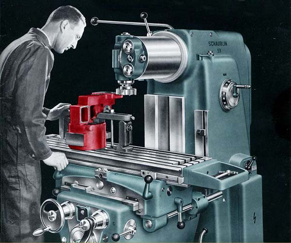 Загальний вигляд  фрезерного верстата Schaublin 53 широкоуніверсального